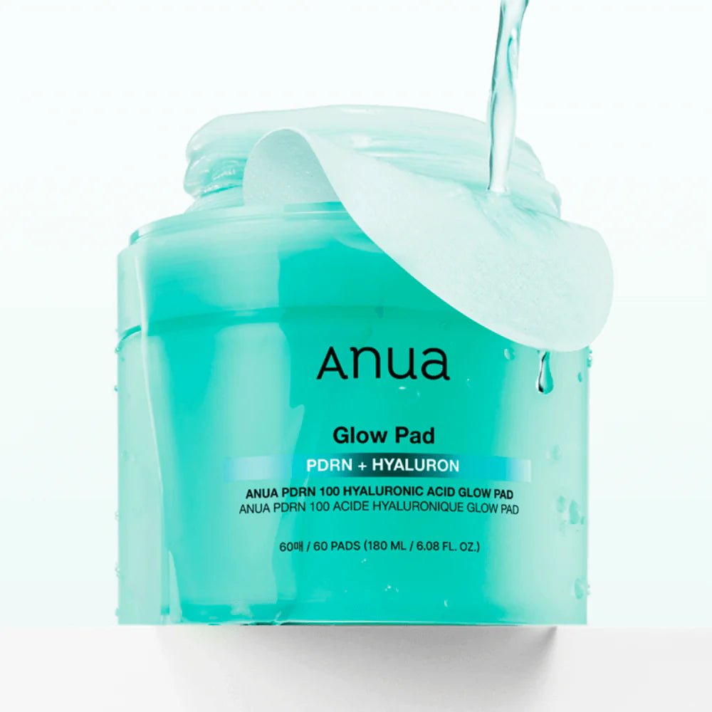 Anua - PDRN 100 Hyaluronic Acid Glow Pad - Płatki z kwasem hialuronowym i polinukleotydam - 210ml/60szt - GLOW+CARE