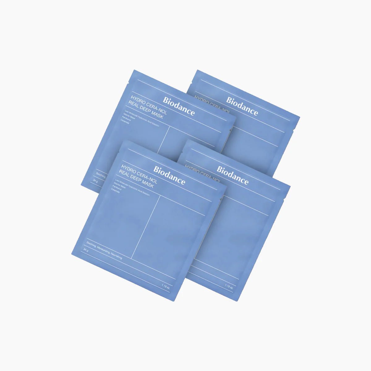 Biodance - Hydro Cera - Nol Real Deep Mask - Maska Nawilżająca z Ceramidami - 4szt - GLOW+CARE