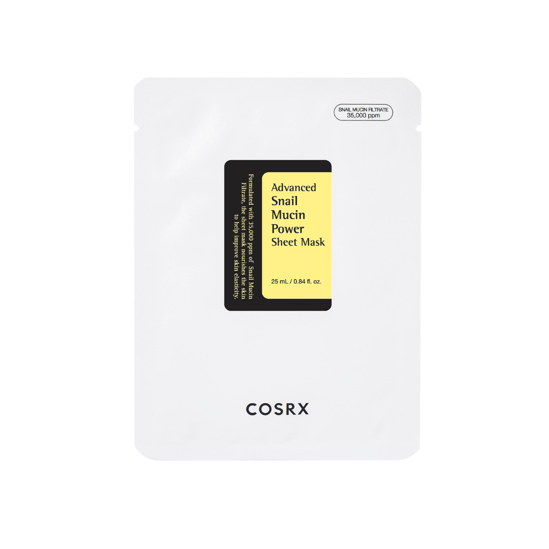 COSRX - Advanced Snail Mucin Glass Glow Mask - Maska Hydrożelowa ze Śluzem Ślimaka - 25ml/1szt - GLOW+CARE