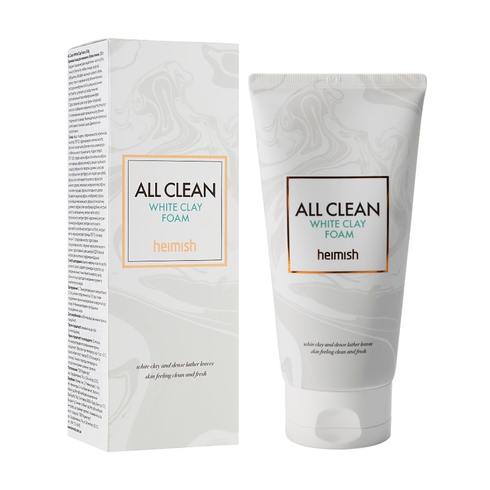 Heimish - All Clean White Clay Foam - Oczyszczająca Pianka z Glinką Białą - 150g - GLOW+CARE