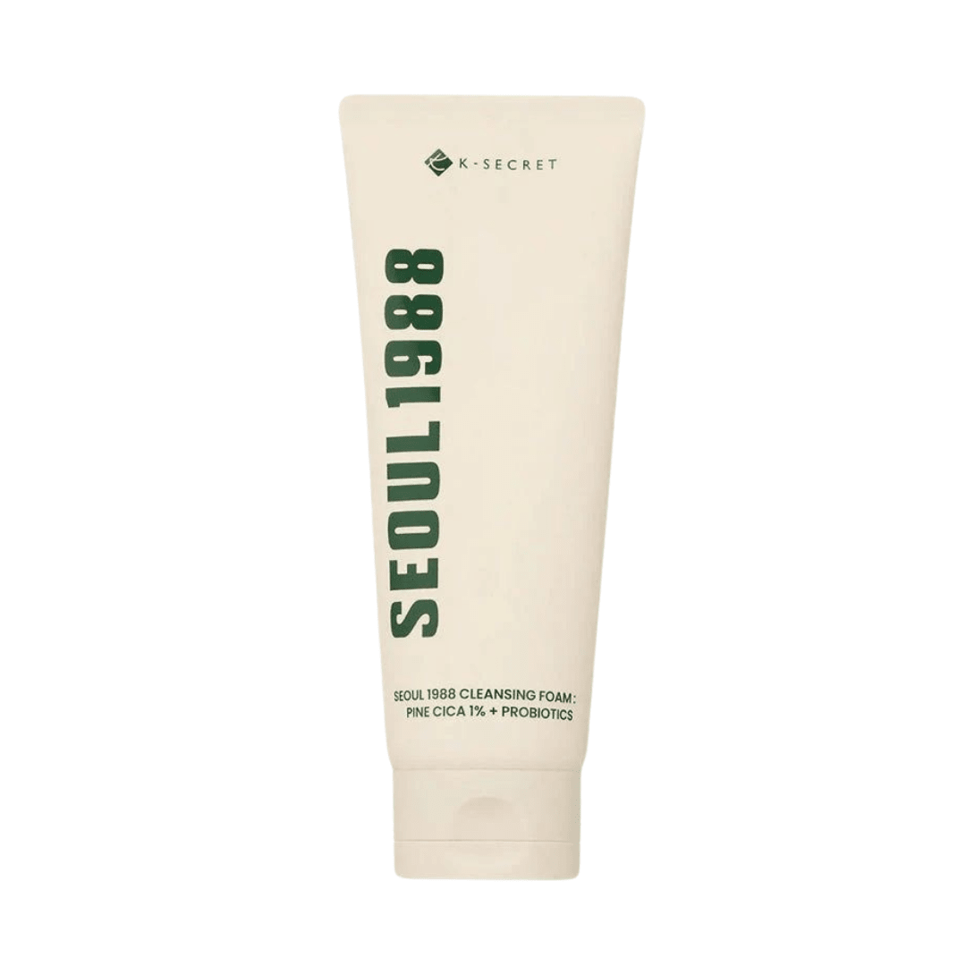 K - SECRET - SEOUL 1988 Cleansing Foam : Pine Cica 1% + Probiotics - Oczyszczająca Pianka do Twarzy - 150ml - GLOW+CARE