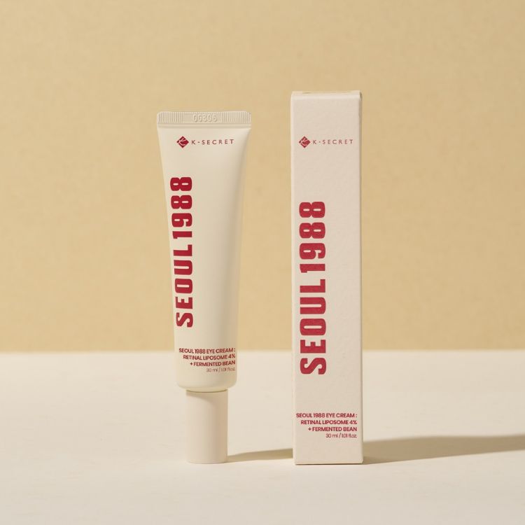 K - SECRET - SEOUL 1988 Eye Cream : Retinal Liposome 4% + Fermented Bean - Ujędrniający Krem pod Oczy z Retinalem - 30ml - GLOW+CARE