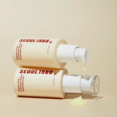 K - SECRET - SEOUL 1988 Serum : Retinal Liposome 2% + Black Ginseng - Ujędrniające Serum z Retinalem - 30ml - GLOW+CARE