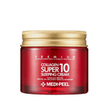 Medi - Peel - Collagen Super10 Sleeping Cream - Odmładzający kolagenowy krem do twarzy na noc - 70ml - GLOW+CARE