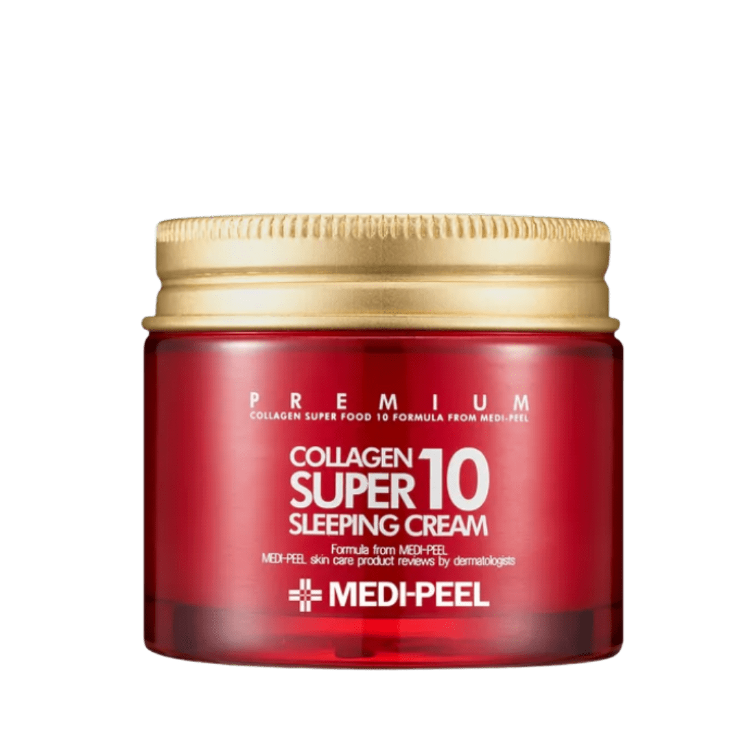 Medi - Peel - Collagen Super10 Sleeping Cream - Odmładzający kolagenowy krem do twarzy na noc - 70ml - GLOW+CARE