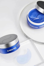 Medi - Peel - Hyaluron Aqua Peptide Ampoule Eye Patch - Płatki pod Oczy z Peptydami - 60szt - GLOW+CARE
