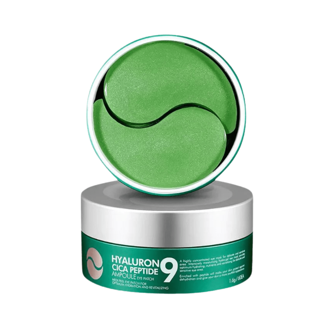 Medi - Peel - Hyaluron Cica Peptide 9 Ampoule Eye Patch - Kojące Płatki pod Oczy z Peptydami - 60szt - GLOW+CARE