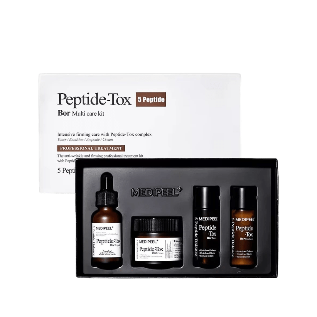 Medi - Peel - Peptide - Tox Bor Multi Care Kit - zestaw kosmetyków liftingujących Peptide - Tox - GLOW+CARE
