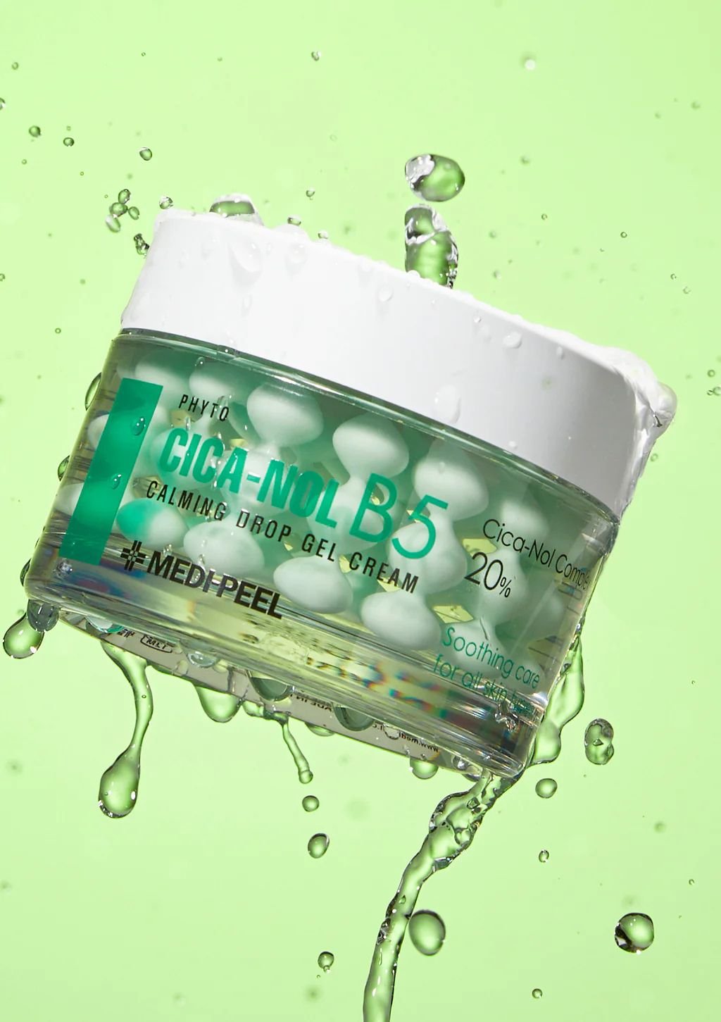 Medi - Peel - Phyto Cica - nol B5 Calming Drop Gel Cream - Kojący kapsułkowy Krem - żel do twarzy - 50g - GLOW+CARE