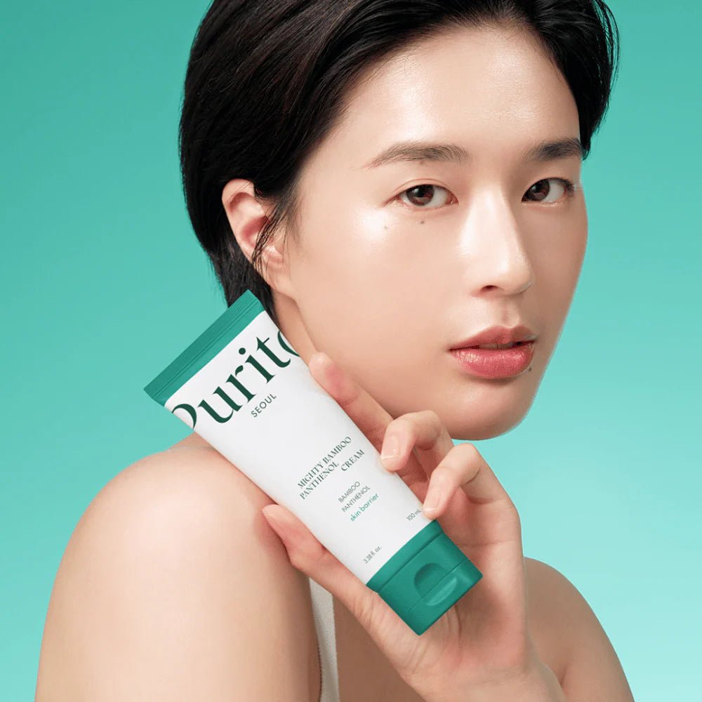 Purito Seoul - Mighty Bamboo Panthenol Cream - Łagodzący krem z Pantenolem - 100ml - GLOW+CARE