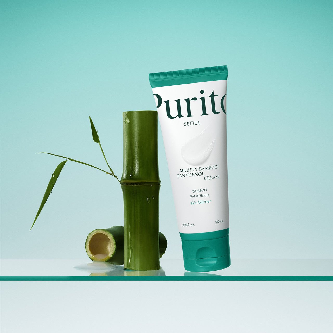 Purito Seoul - Mighty Bamboo Panthenol Cream - Łagodzący krem z Pantenolem - 100ml - GLOW+CARE