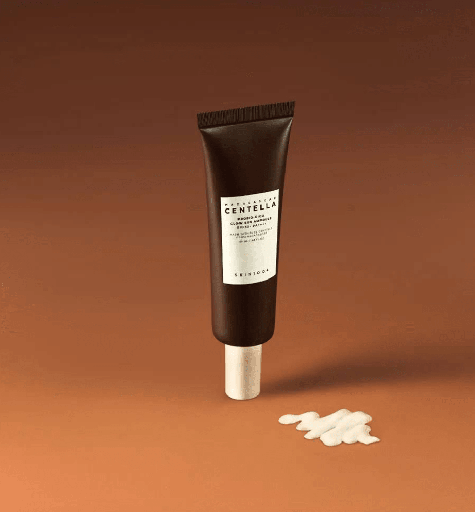 SKIN1004 - Madagascar Centella Probio - Cica Glow Sun Ampoule SPF50+ PA++++ - Nawilżający Krem z Filtrem - 50ml - GLOW+CARE