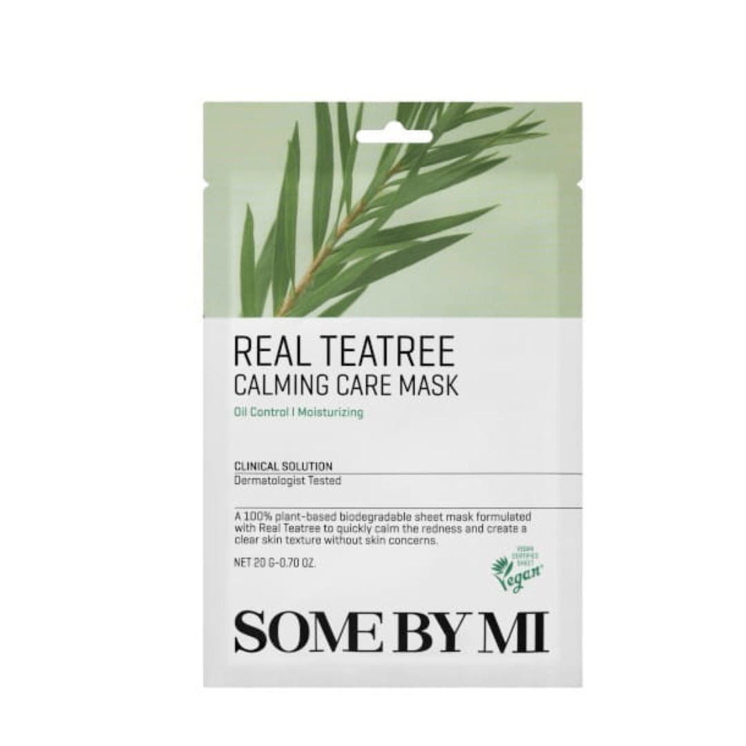 Some By Mi - Real Teatree Calming Care Mask - Łagodząca Maska w Płachcie - 20g - GLOW+CARE