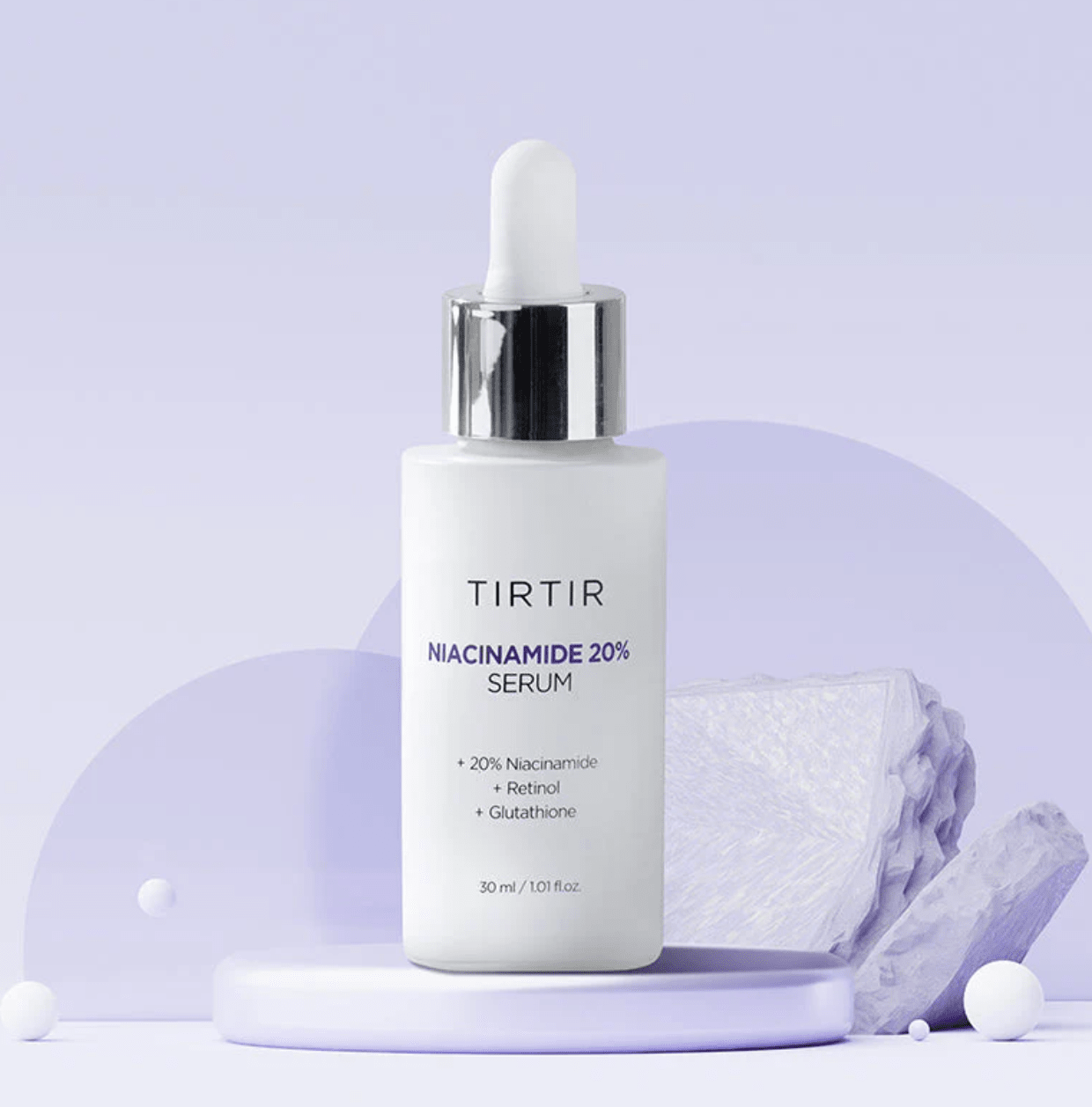 TIRTIR - Niacinamide 20% Serum - Rozjaśniająco - Ujędrniające Serum do Twarzy z Niacynamidem i Retinolem - 30ml - GLOW+CARE