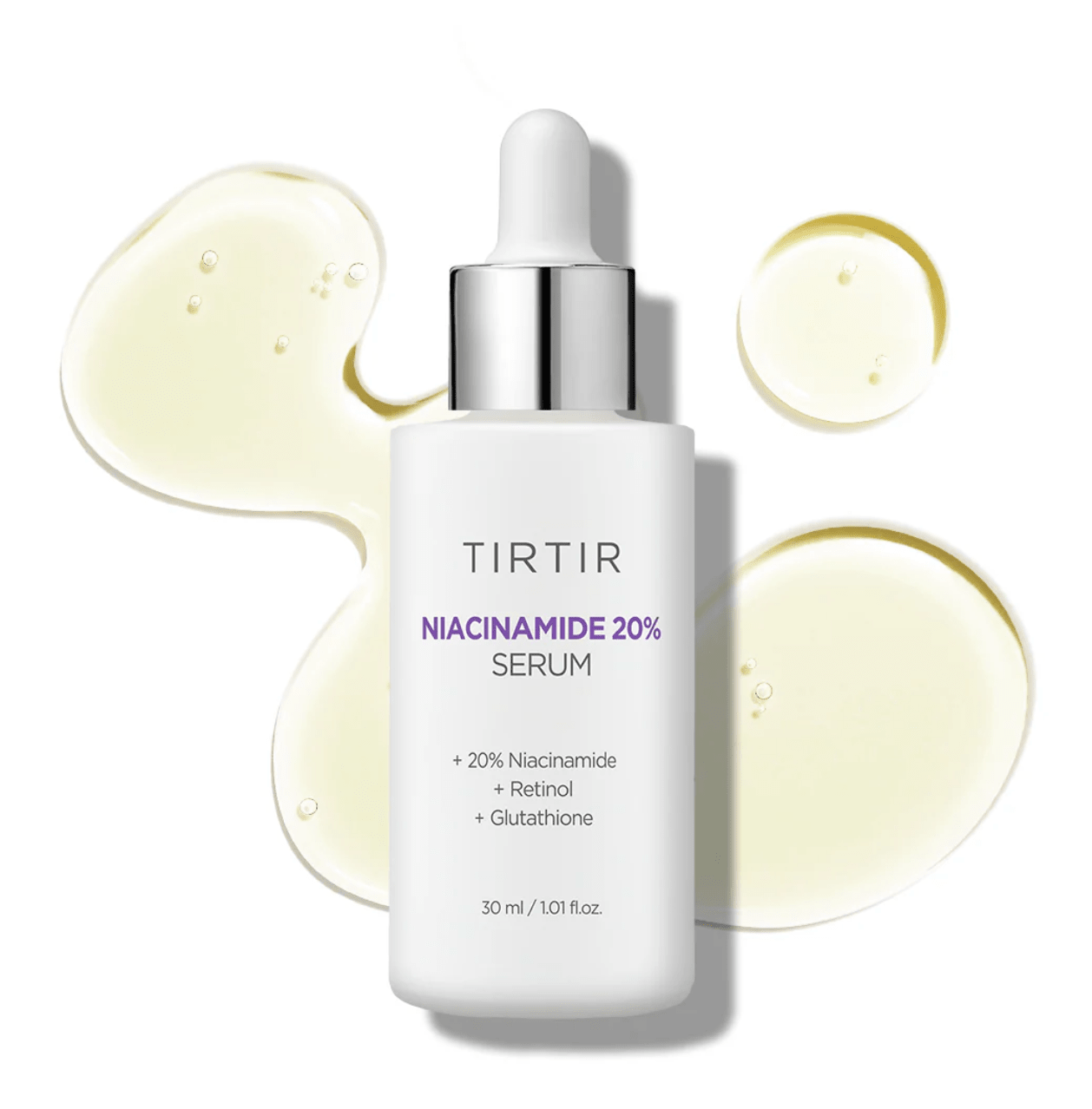 TIRTIR - Niacinamide 20% Serum - Rozjaśniająco - Ujędrniające Serum do Twarzy z Niacynamidem i Retinolem - 30ml - GLOW+CARE